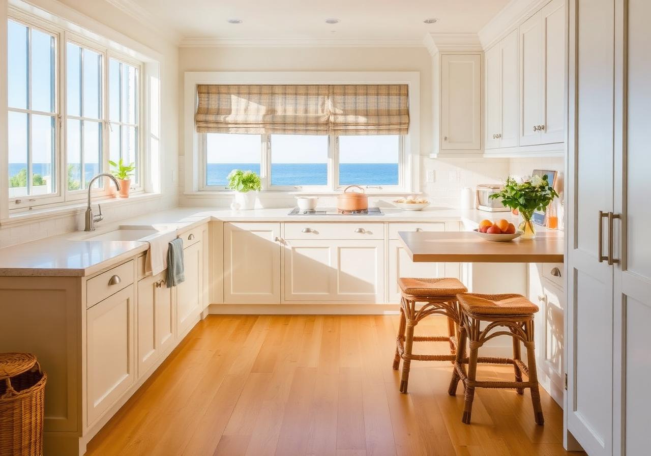 Cove kitchen with ocean view