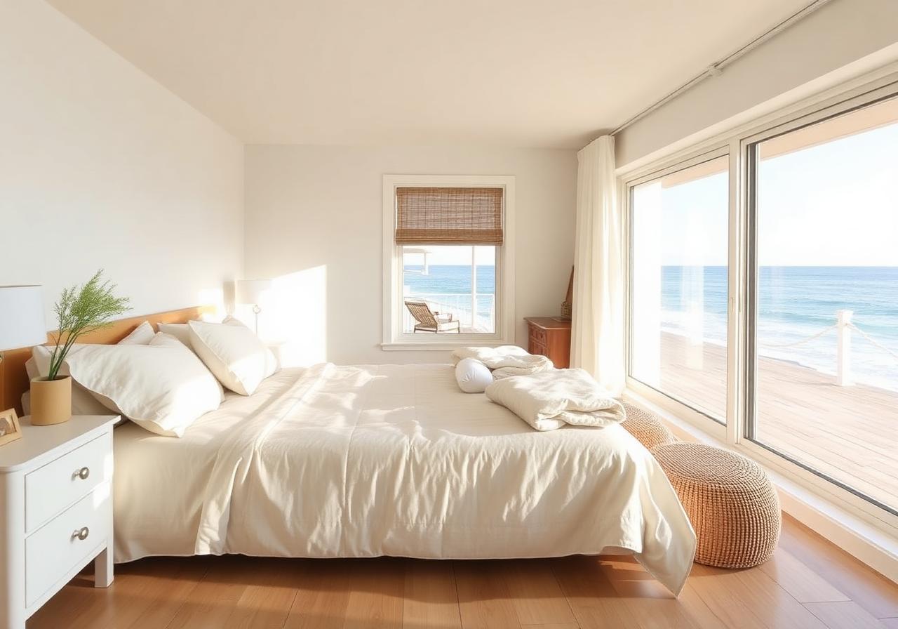 Cove bedroom with beach view